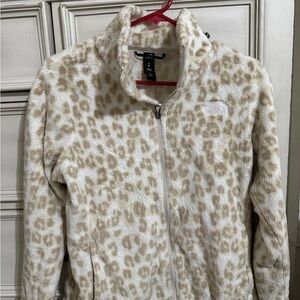 The North Face Women's Tan Leopard osito Jacket